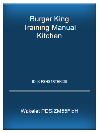 Burger King, PDF document