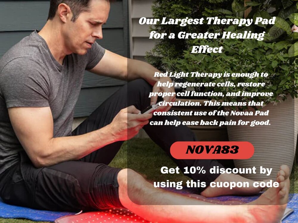  NOVAA LIGHT PAD XL - Our Largest Therapy Pad for a Greater Healing Effect