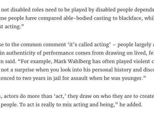 The Actor's Role in Whitewashing