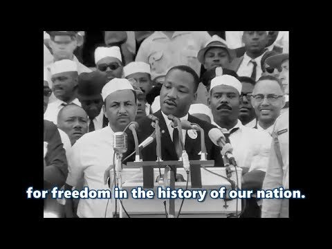 I Have a Dream speech by Martin Luther King .Jr HD (subtitled) (remastered)