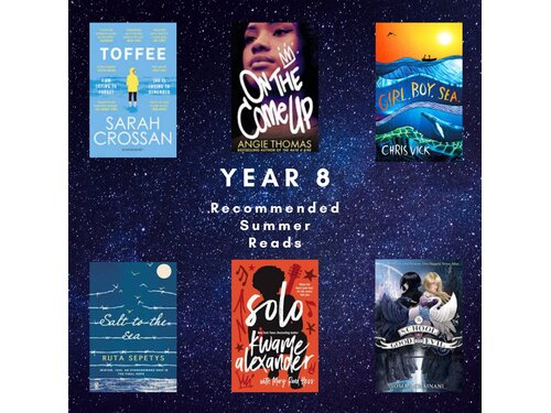 Year 8 Recommended Summer Reads