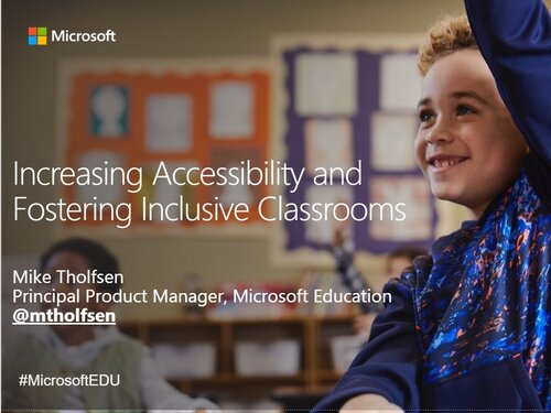 Microsoft Inclusive Classroom - free tools and resources