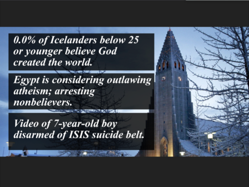 0.0% of Young Icelanders Believe God Created World; Egypt Considers Outlawing Atheism; 7-Year-Old with ISIS Suicide Belt - Crazy News From Religion