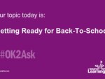 Our topic tonight is Getting Ready for Back-To-School #OK2Ask #teachers #eled #education #teaching #midleved