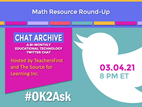 Twitter Chat: Math Resource Round-Up