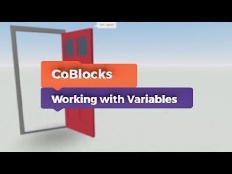 CoBlocks - Working with variables