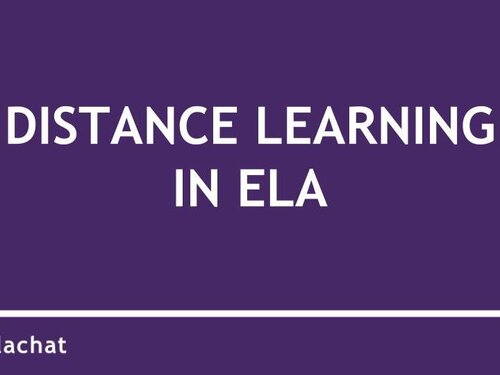March 18th: Distance Learning in ELA