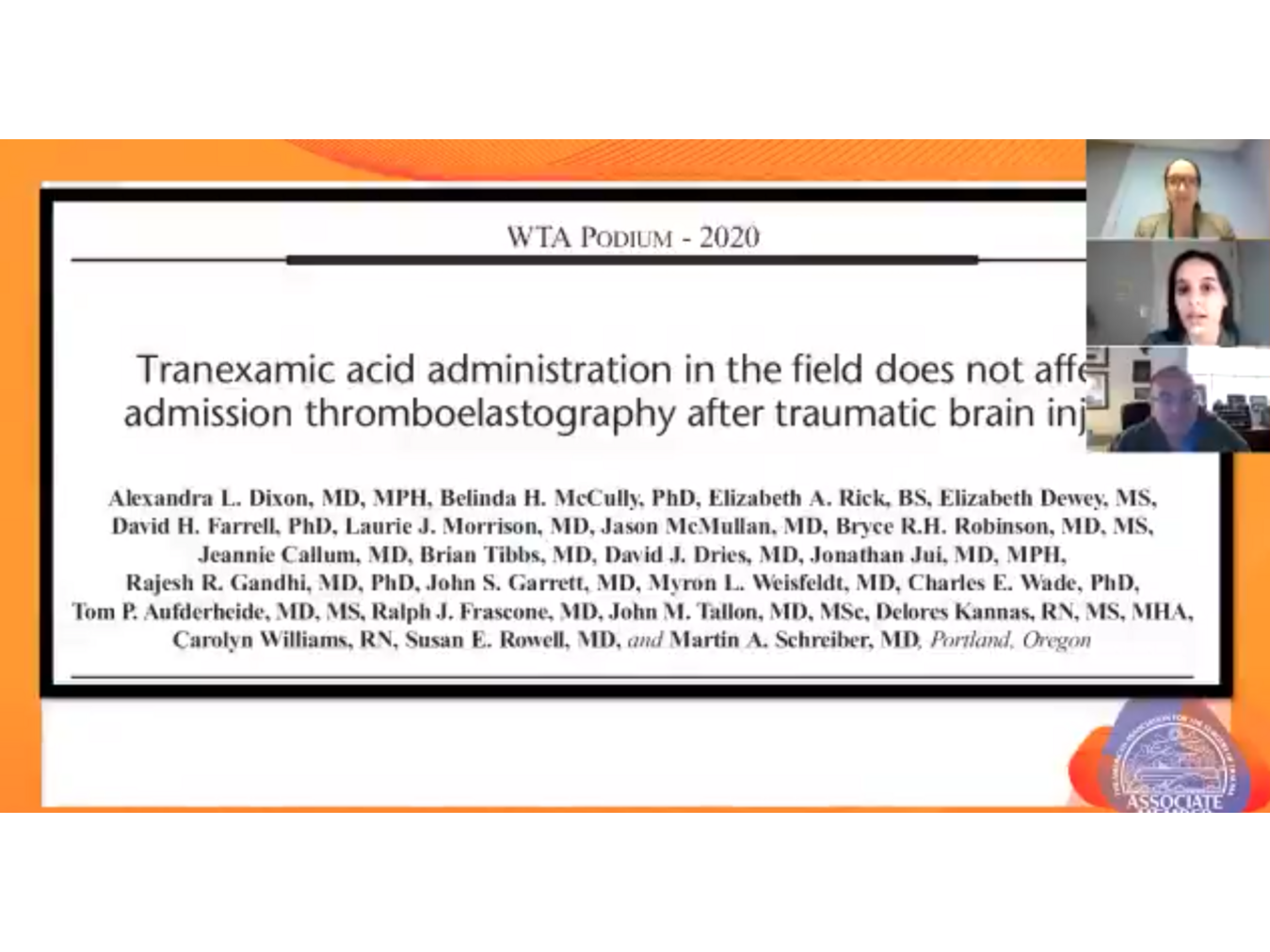 Tranexamic Acid Administration in the Field Does Not Affect Admission Thromboelastography After Traumatic Brain Injury