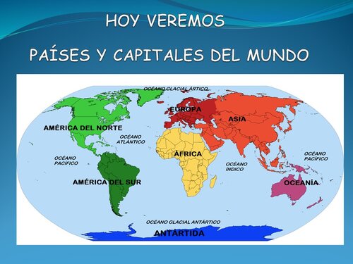 Países y capitales del mundo - Wakelet