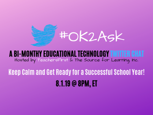 Twitter Chat: Keep Calm and Get Ready for a Successful School Year!