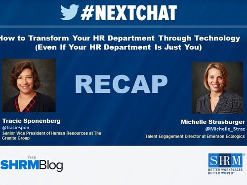#Nextchat RECAP: How to Transform Your HR Department Through Technology (Even If Your HR Department Is Just You)