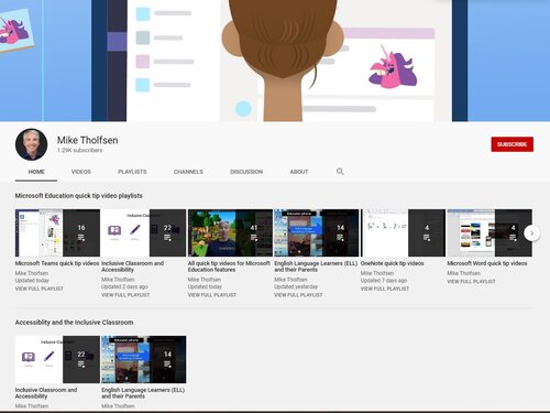 Quick tip video collections demonstrating free tools from Microsoft Education