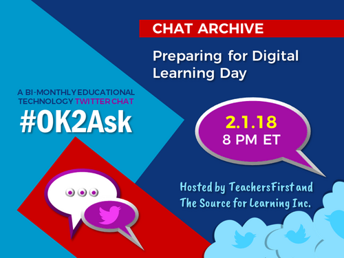 Twitter Chat: Preparing for Digital Learning Day