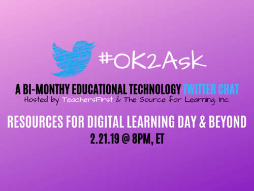 Twitter Chat: Resources for Digital Learning Day