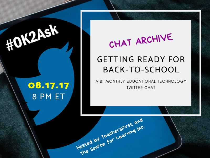Twitter Chat: Back to School