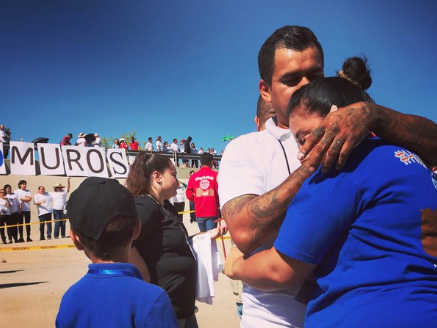 #HugsNotWalls: Immigrant Families Reunite at Border for Mother's Day