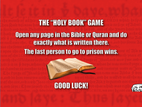 The Holy Book Game