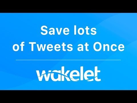 How to Save Lots of Tweets at Once