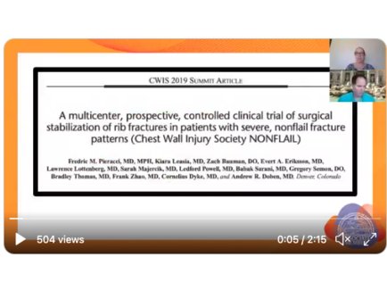 A Multicenter, Prospective, Controlled Clinical Trial of Surgical Stabilization of Rib Fractures in Patients with Severe, Nonfail Fracture Patterns