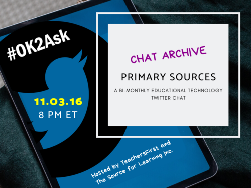 Twitter Chat: Primary Sources