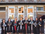 I'd like to introduce y'all to my sanity the past 2 years of attending SJC 🙃 I'm so beyond grateful to have met such an amazing group of people, and I wouldn't have accomplished Graduation without all of their support ❤️WELL LADIES, the "Sorority girls" are now Alumni. May the job search commence 😂 (Shoutout to @cobracaptures and @stephgrosse18 for taking our pictures 🥰) #PleaseHireUs #ThanksForComingToMyTedTalk #Graduation #SJC #SJCAlumni