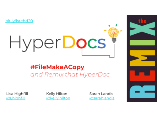 Sticky Learning with Hyperdocs Chat #ISTE20